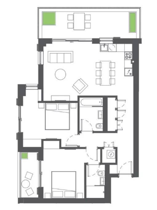 Apartment in Donja Lastva, Tivat Municipality