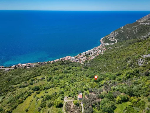 Urbanized land with panoramic sea views, Dobra Voda, Montenegro