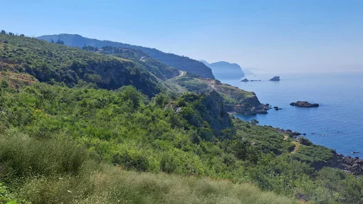Urbanized land for building a villa, close to the sea, Rijeka Rezevici, Montenegro