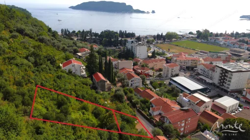 Building plot with panoramic sea view in Budva, Montenegro