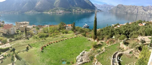 A plot of land in Dobrota is a ready-made project for, Montenegro