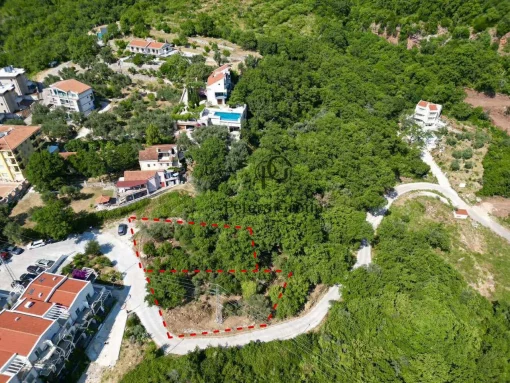 Exclusive land plot with sea views and overlooking the island of Sveti Stefan!, Przno, Montenegro