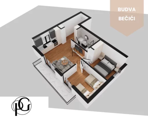 Apartment in Becici, Budva Municipality