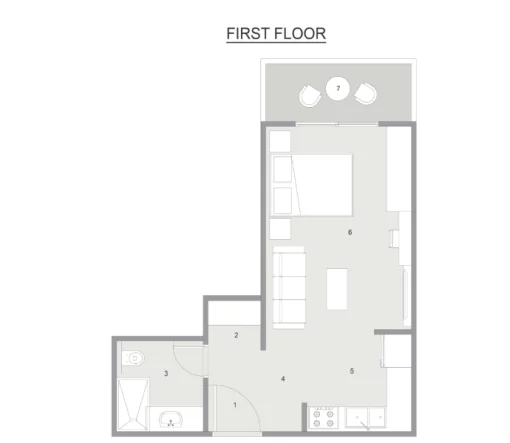 Studio apartment in Magawish District, Hurghada