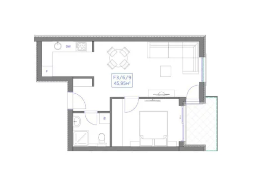 Apartment in Budva, Budva Municipality