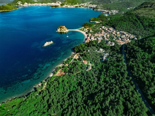 Sea view plot near Sveti Stefan, Budva Municipality, Montenegro