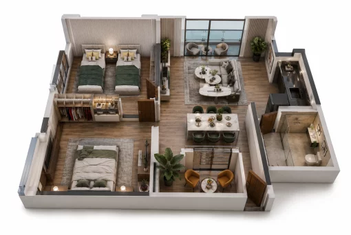 Apartment in Crystal View Villas, Hurghada
