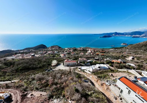 Urbanized plot with sea view in Tudorovici, Budva, Blizikuce, Montenegro